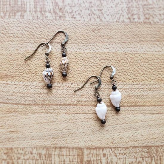 shell or pearl earrings