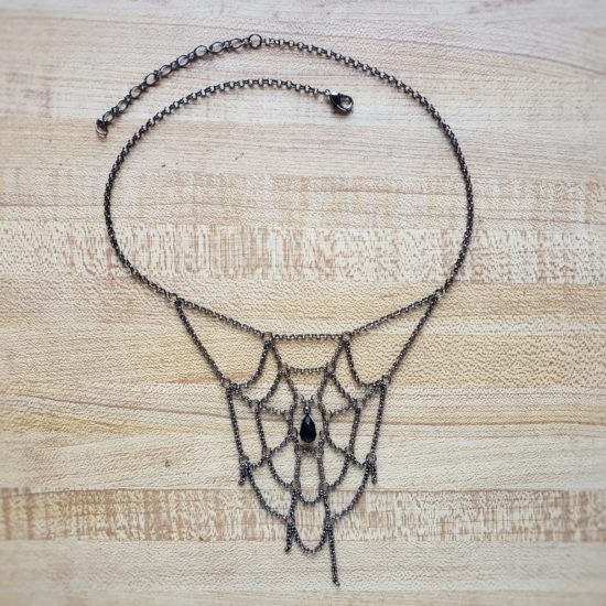 spiderweb necklace