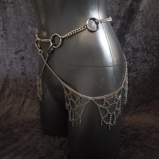 chain belt set (spiderwebs)