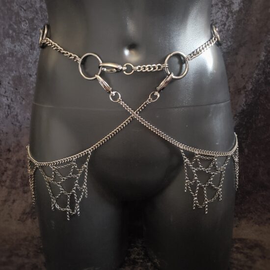 PREORDER chain belt set (spiderwebs)