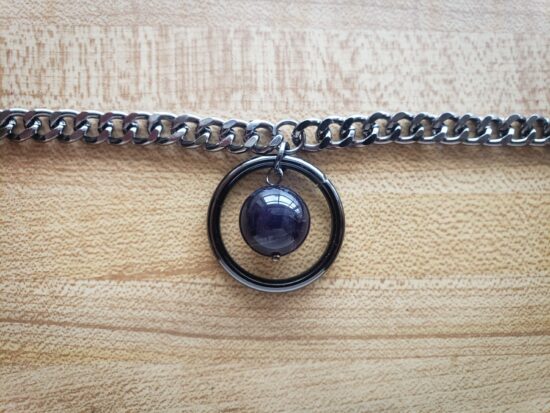 personal collection - o ring choker with amethyst (14.25") - Image 4